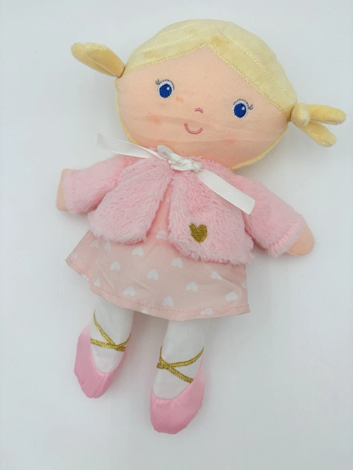 Suéter Lovey de corazón rubio niña rosa peluche muñeca Carly preferida para niños Foto 3 de 4