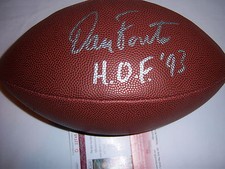 DAN FOUTS CHARGERS,OREGON JSA/COA SIGNED FOOTBALL 