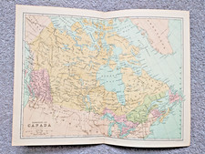 1875 Antique J Bartolomew Map of the Dominion of Canada