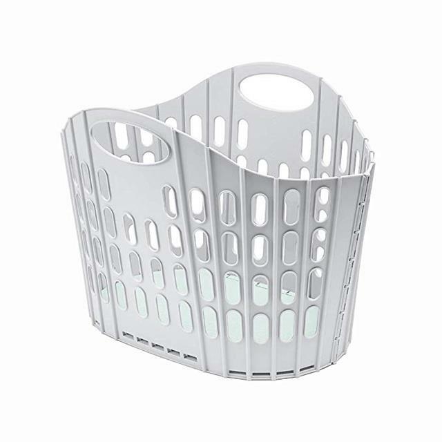 ADDIS FOLD FLAT EASY STORE LAUNDRY BASKET GREY 35 Litre