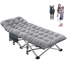 Oversized Adults Folding Sleeping Cot Guest Bed Heavy Duty Portable Cots Camping