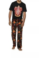 Harry Potter Men's Gryffindor Lounge Pants And Tee Size Large Nwt Pajamas