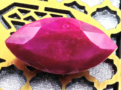 Unique 20.35 Ct Natural African Red Ruby Faceted Marquise Cut Loose Gemstone UU