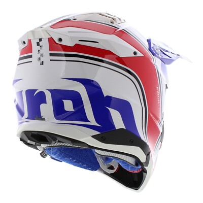 hima♪ Airoh Aviator 3 AMS² plus Hima Gloss Blue Red White Offroad MX