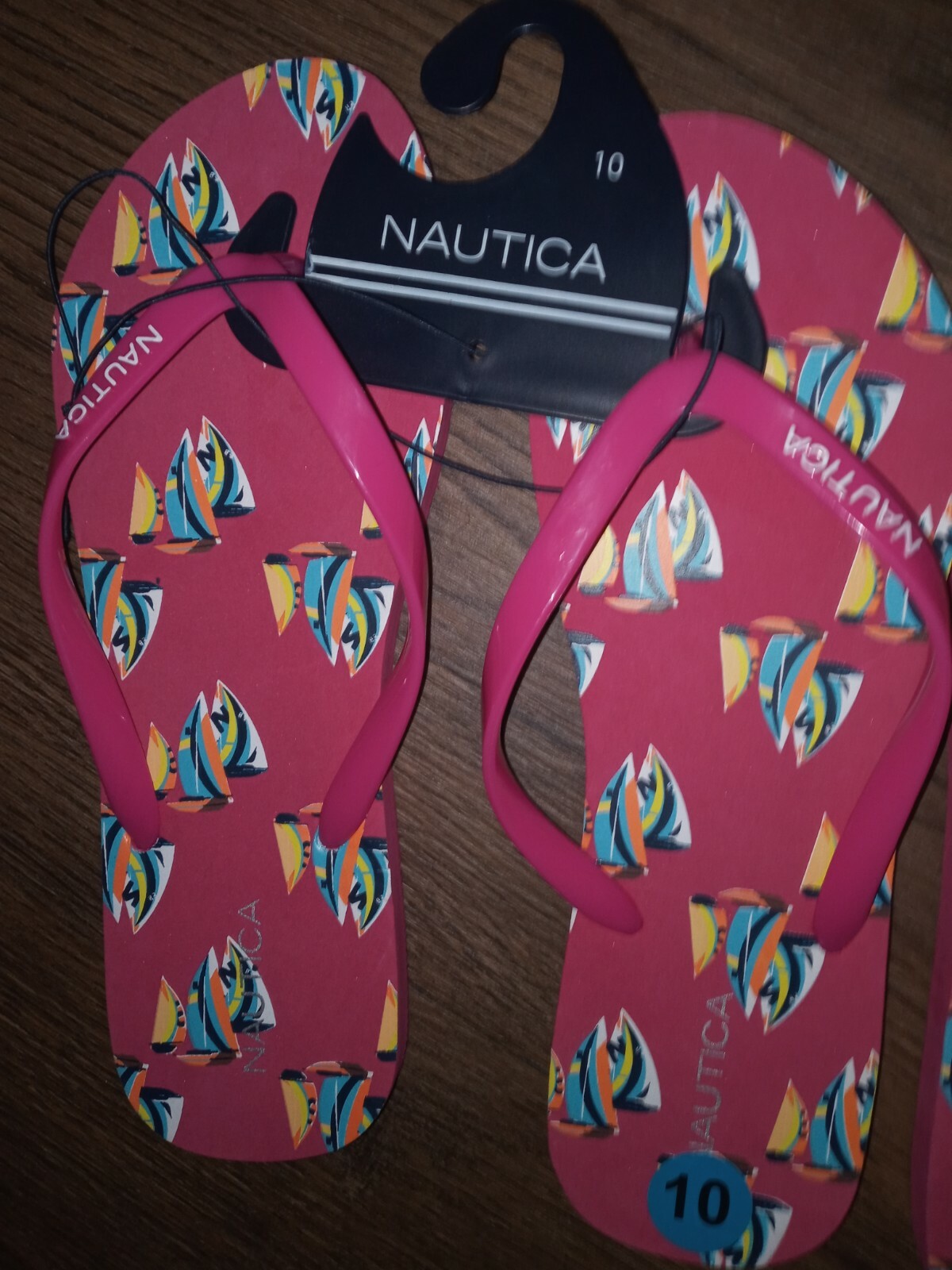 Nautica Womens Sail Boat Print Beach 