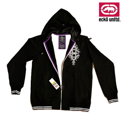 Ecko Unltd. Kingpin Hoody mit Kapuze Hoodie Schwarz/Black Size:M mit Etikett OVP