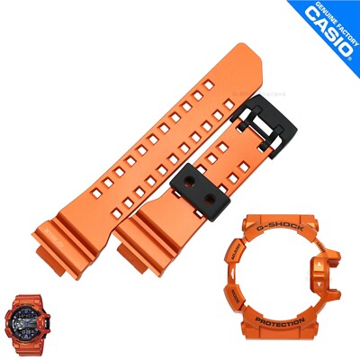 Genuine Watch Band&Bezel Casio G-Shock GBA-400-4B Metallic Orange
