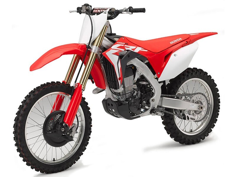 HONDA CRF450R DIRT BIKE RED & WHITE 1/6 DIECAST MOTORCYCLE