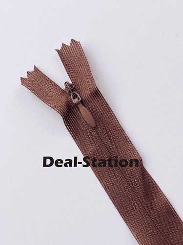 Invisible Nylon Zip Zips Zipper Lace Concealed Closed End Sewing 20cm up to 65cm - Picture 12 of 30