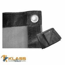 Black Heavy-Duty Sun Shade Mesh; For Garden, Patio, RV, Nursery, Canopy, Camping