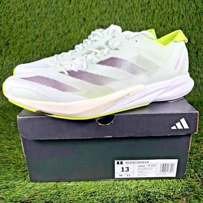 Adidas Adizero Adios 8 Mens Sz 13 Marathon Shoes Lightstrike Green White