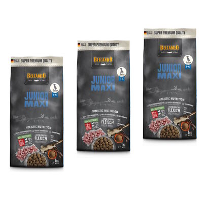 Hunde Trockenfutter - Junior Maxi mit Geflügel 3x 1kg - Belcando Hundefutter 