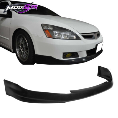 Fits 06-07 Honda Accord Coupe HFP Style Front Bumper Lip Kit Unpainted PU