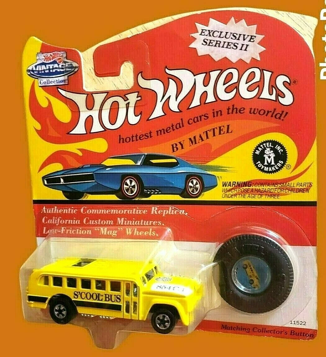 1993 Vintage Collection Hot Wheels S Cool Bus Yellow 11522 Exclusive Series II