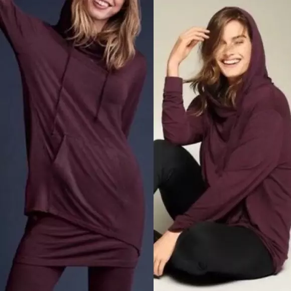CAbi Style 3625 Hype Cozy Maroon Burgundy Bordeaux Hoodie Small Soft