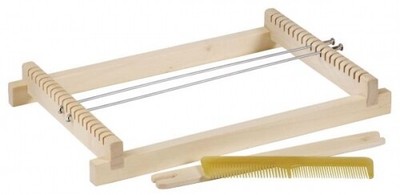 Kinderwebrahmen aus Holz