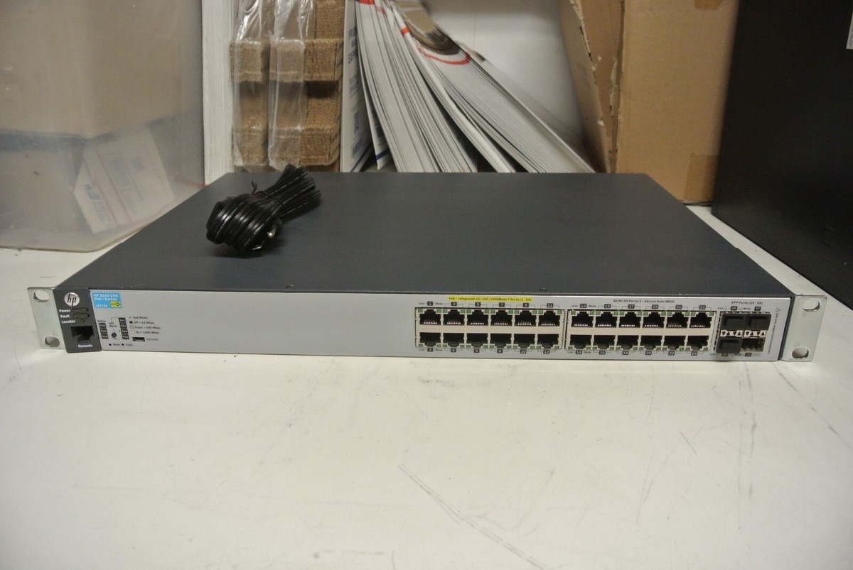 HPE/ARUBA J9773A 2530-24G POE+ 24 PORT Managed Network L2 Switch