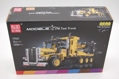 MOLD KING 17011 US TRUCK TECHNIK ABSCHLEPPWAGEN   1250 KLEMMBAUSTEINE st Neu OVP