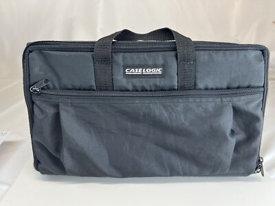 Case Logic Black 30  Cassette Carrying Bag Zipper  Made in USA Storage*READ*