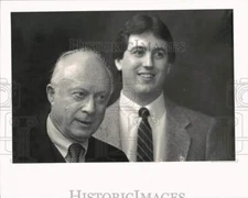 1985 Press Photo Norman Lloyd and his co-star in "St. Elsewhere" - pip33545