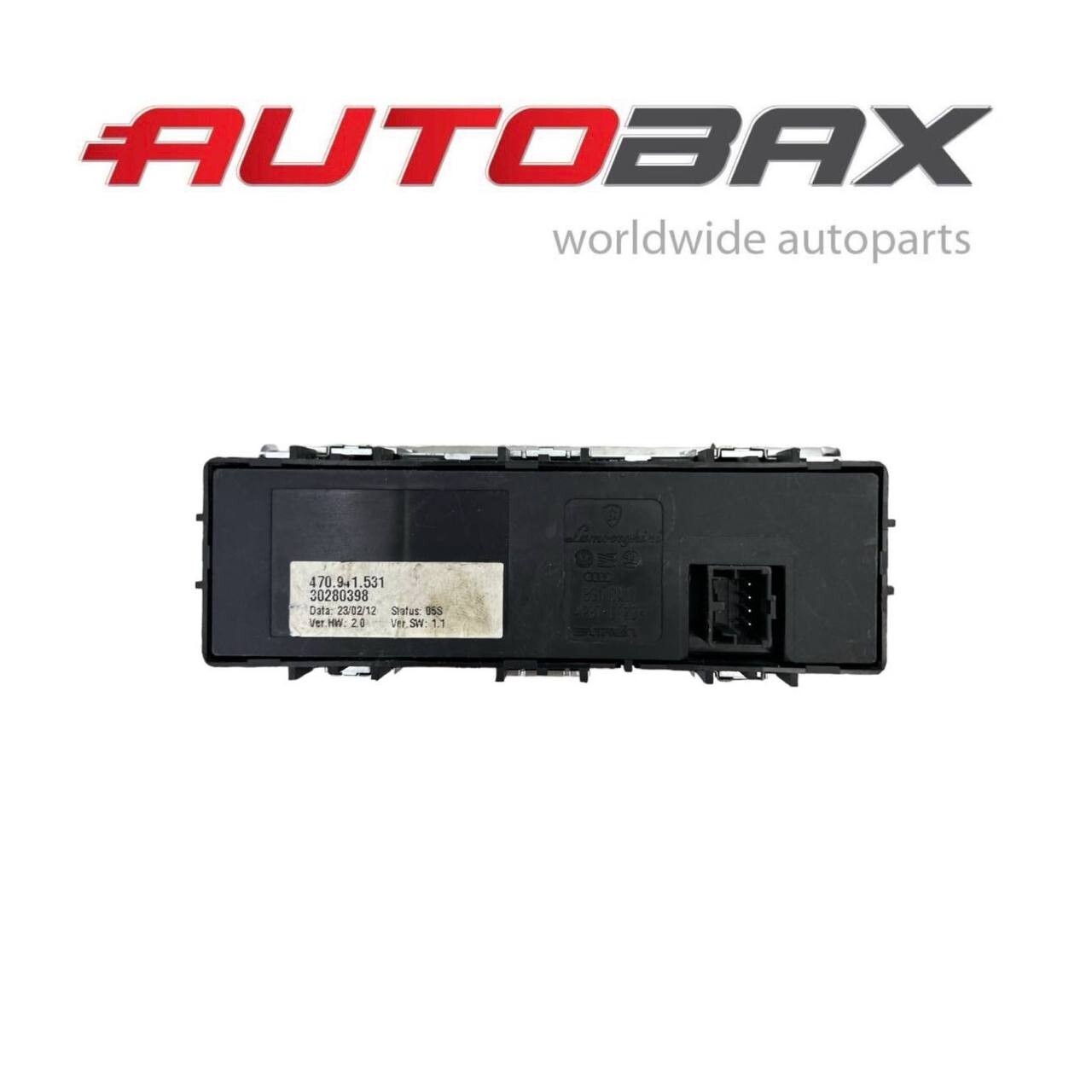 2012 2013 2014 2015-2022 LAMBORGHINI AVENTADOR LIGHT CONTROL SWITCH UNIT PANEL