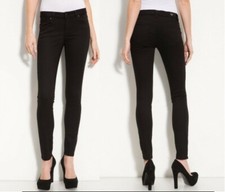 Women’s Paige VERDUGO Ultra Skinny Black Overdye Jeans Pants Bottoms  Sz 28