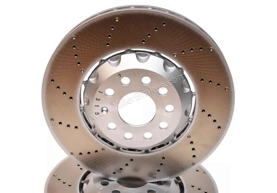 PAIR (2pcs) Vw Golf 7 GTi Clubsport Front Brake Discs 5Q0615301C NEW GENUINE VW - Image 4 of 4