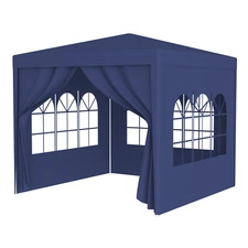 10' x 10' Outdoor Heavy-Duty Party Tent/Gazebo with Removable Walls (Blue)