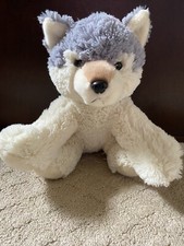 Aurora 1World Destination Wolf Husky Dog Plush Stuffed Animal Toy EUC
