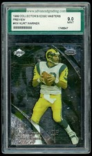 KURT WARNER 1999 Collector's Edge Masters Preview #KW Rookie RC HOF AGS 9 Mint