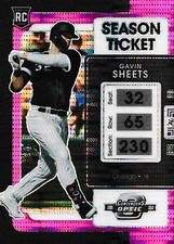 Gavin Sheets 2022 Chronicles #6 Contenders Optic Pink Pulsar Chicago White Sox