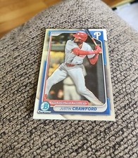 2024 Bowman Chrome Baseball Justin Crawford BCP-17 Philadelphia Phillies