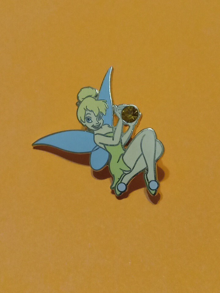 Disney Pin 16897 DL - November - Tinker Bell Sitting - Birthstone NOC