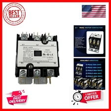 Motor Contactor - 3-Pole Air Conditioner Contactor 40A 120V - Motor Contactor...
