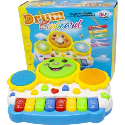 BABY MUSICAL KEYBOARD PIANO INSTRUMENT SOUND NOTES HANDLE KIDS FUN