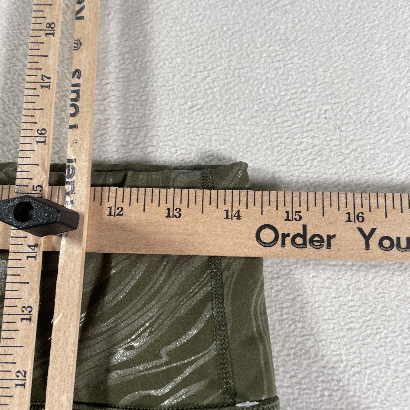 Fabletics Legging Pants Medium Green Elastic Wais… - image 11