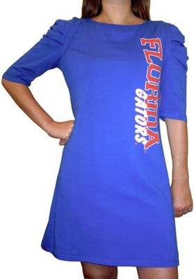 Florida Gator's Women's NCAA Licensed Blue Puffed Shoulder Dress Adult  Sizes | eBay