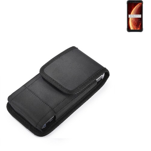 Holster étui Ceinture Pour Doogee N10 - Cuir Synthétique & Feutre, Avec Compartiment Caché