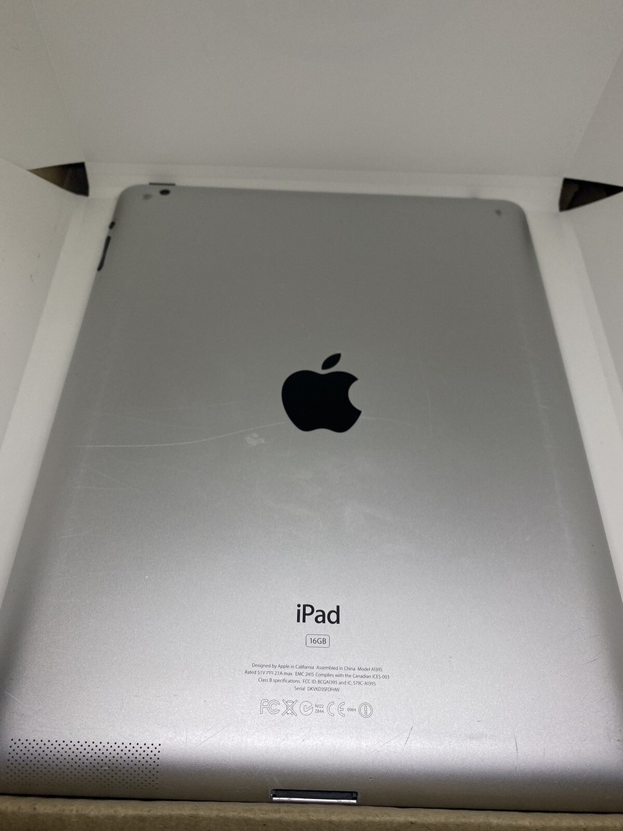 Apple iPad 16GB Wi-Fi Tablet Black/White 885909464548