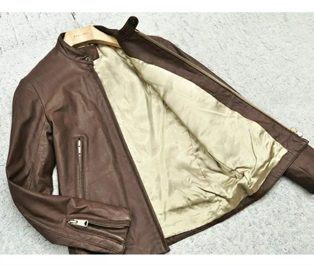 UNITED ARROWS BEAUTY & YOUTH Horsehide Leather Riders Jacket Men L From Japan
