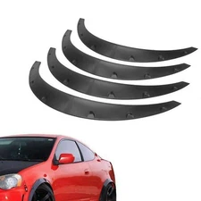 BLACKHORSE-RACING 4PCS Universal Fender Flares 2"/50mm Wide Body Kit Wheel Ar...