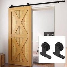 4FT-20FT Sliding Barn Door Hardware Kit Heavy Duty for Single/Double Door