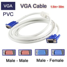 Cable VGA macho hembra conector computadora host y cable de conexión de pantalla 1,5-25 M