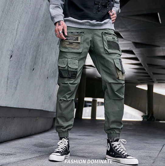 Mens Multi-pockets Cargo Pants Autumn Winter Outdoor Comfort Loose Casual  Pants