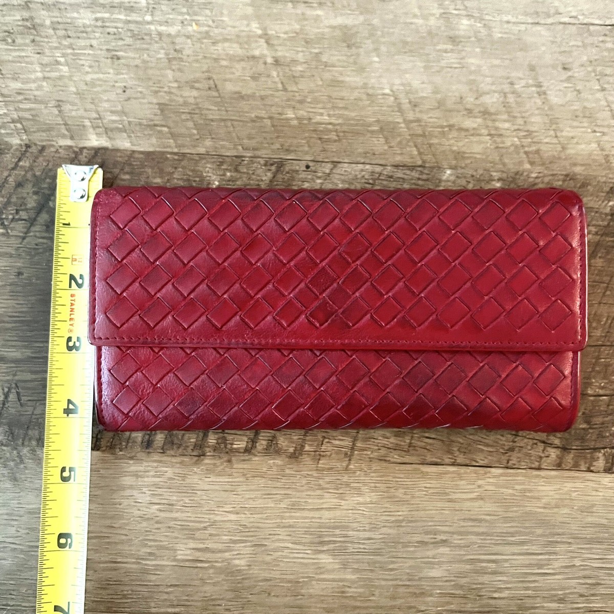 Bottega Veneta Intrecciato Long Wallet - Red | eBay Bottega Veneta Intrecciato Long Wallet - Red | eBay