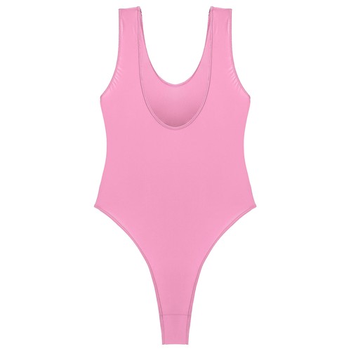 DE Damen Glänzend Bikini Thongs High-Cut String Badeanzug Schwimmanzug Monokini - Bild 150 von 258