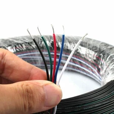 5-PIN RGB Extension Connector Wire Cable Cord For RGBW RGBWW LED Strip Light