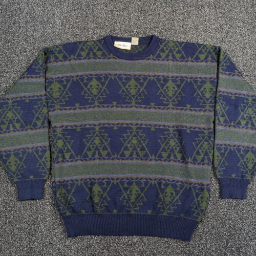 New River Sweater XL Vintage Wool Blend Knit Crew… - image 1