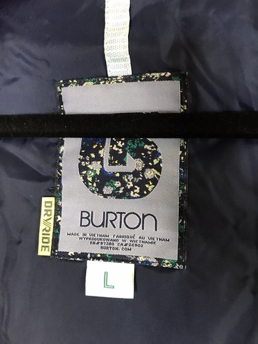 Burton Da Nang Dry Ride Snowboarding Jacket Hooded GIRLS Large fit womens S - Picture 5 of 7