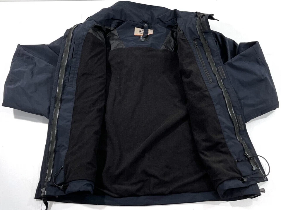 NWOT 5.11 TACTICAL 5 IN 1 VALIANT DUTY JACKET DARK NAVY 48153 XL REGULAR - Image 3 of 4